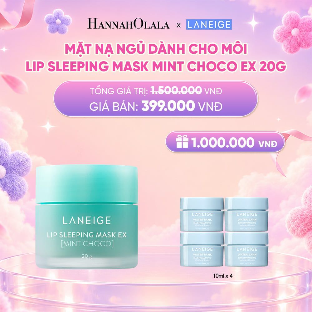  DEAL 4: MẶT NẠ NGỦ DÀNH CHO MÔI LANEIGE LIP SLEEPING MASK 20G (CHỌN MÙI HƯƠNG)_ A59 