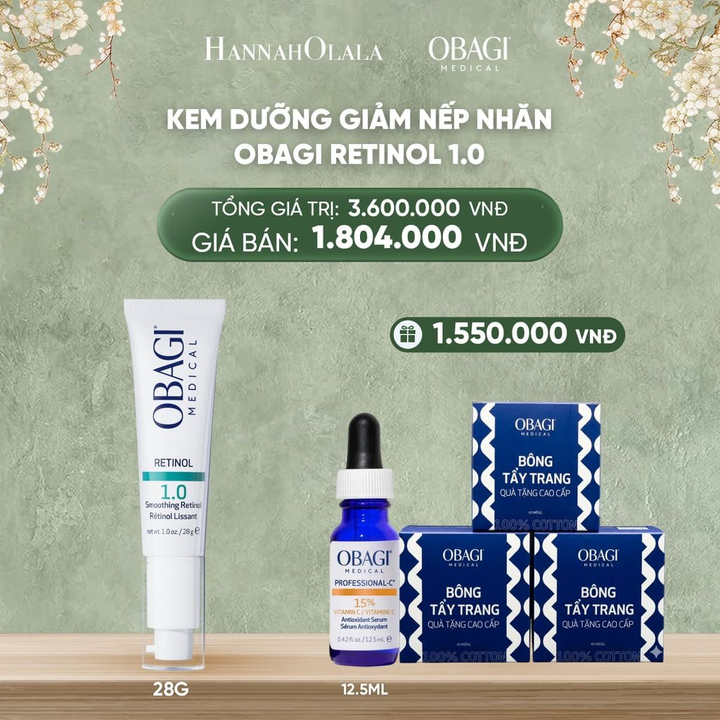  DEAL 6: KEM DƯỠNG ẨM VÀ GIẢM NẾP NHĂN RETINOL 1.0 28G 
