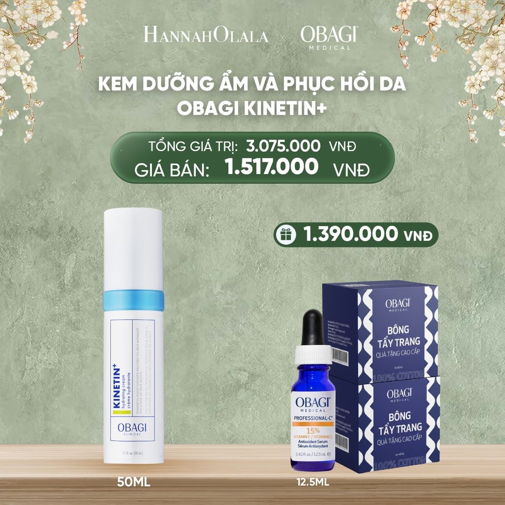  DEAL 10: KEM DƯỠNG ẨM VÀ PHỤC HỒI DA OBAGI KINETIN+ 50ML​ 
