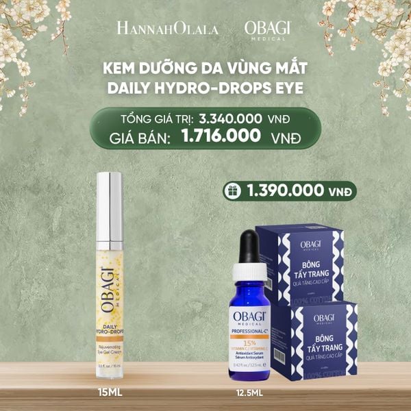  DEAL 11: KEM DƯỠNG DA VÙNG MẮT DAILY HYDRO-DROPS EYE GEL​ 15ML 