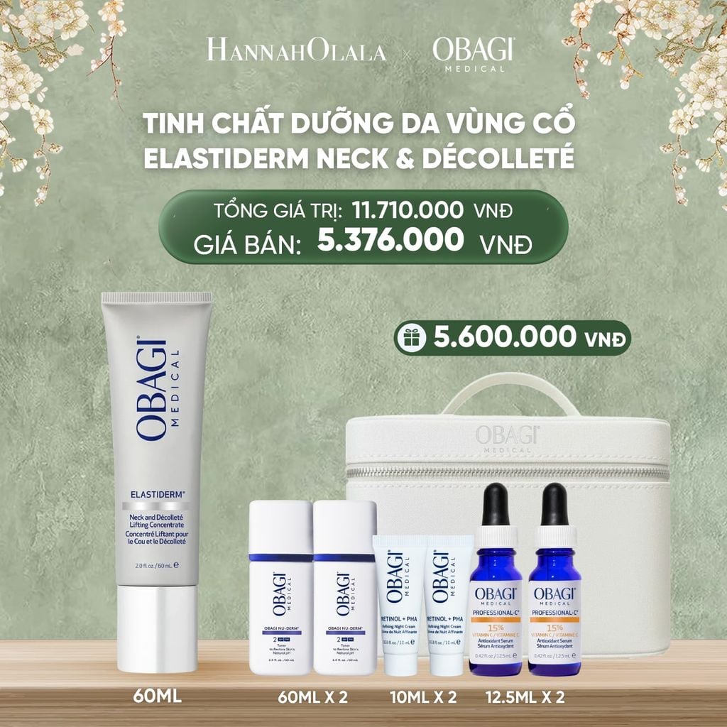  DEAL 15: TINH CHẤT DƯỠNG DA VÙNG CỔ OBAGI ELASTIDERM NECK AND DÉCOLLETÉ CONCENTRATE 60ML 