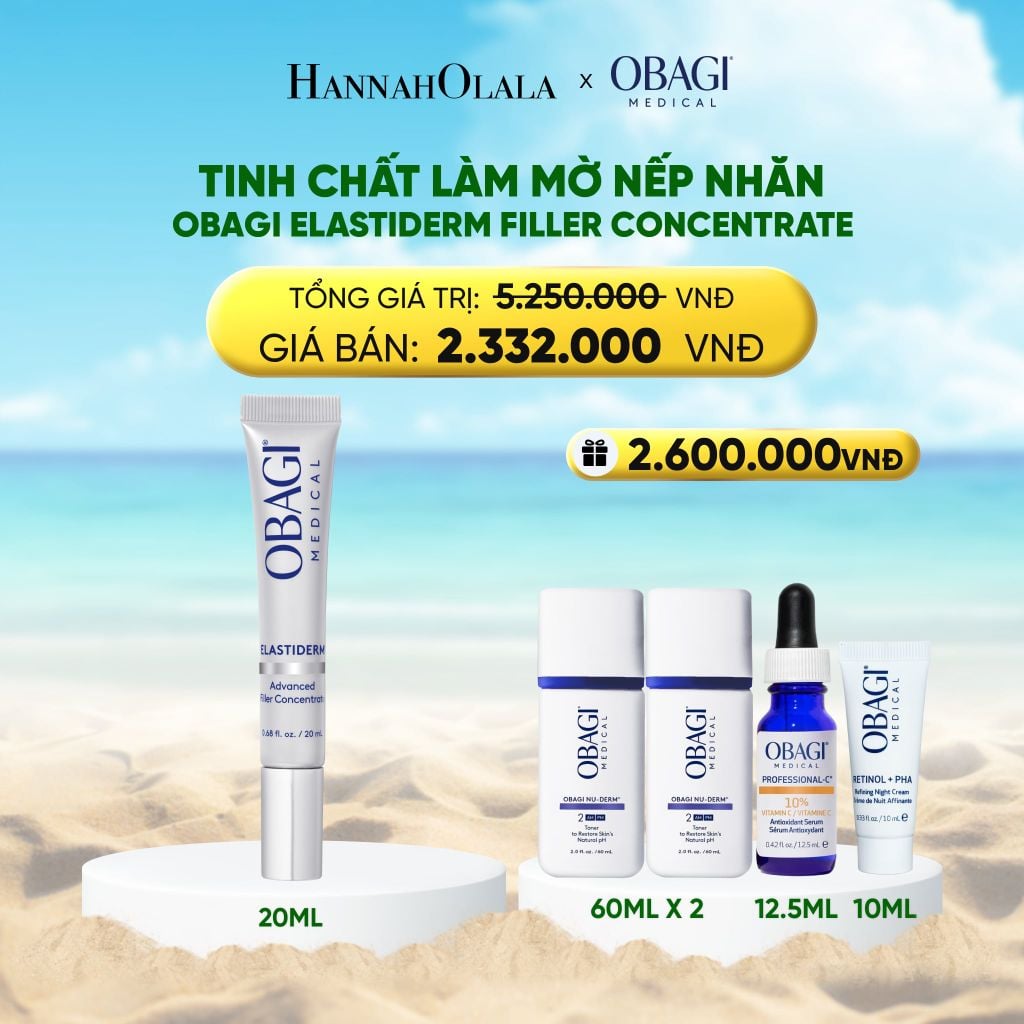  TINH CHẤT LÀM MỜ NẾP NHĂN OBAGI ELASTIDERM ADVANCED FILLER CONCENTRATE 20ML 