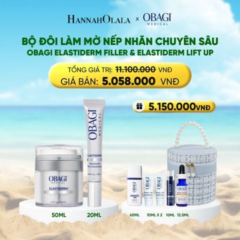  A733_DEAL 7: BỘ ĐÔI KEM DƯỠNG LÀM MỜ NẾP NHĂN CHUYÊN SÂU OBAGI ELASTIDERM LIFT UP & SCULPT 50ML VÀ ELASTIDERM ADVANCED FILLER CONCENTRATE 20ML 