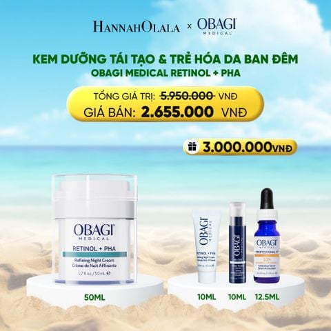  DEAL 8: KEM DƯỠNG TÁI TẠO VÀ TRẺ HÓA DA BAN ĐÊM RETINOL + PHA​ 50ML 