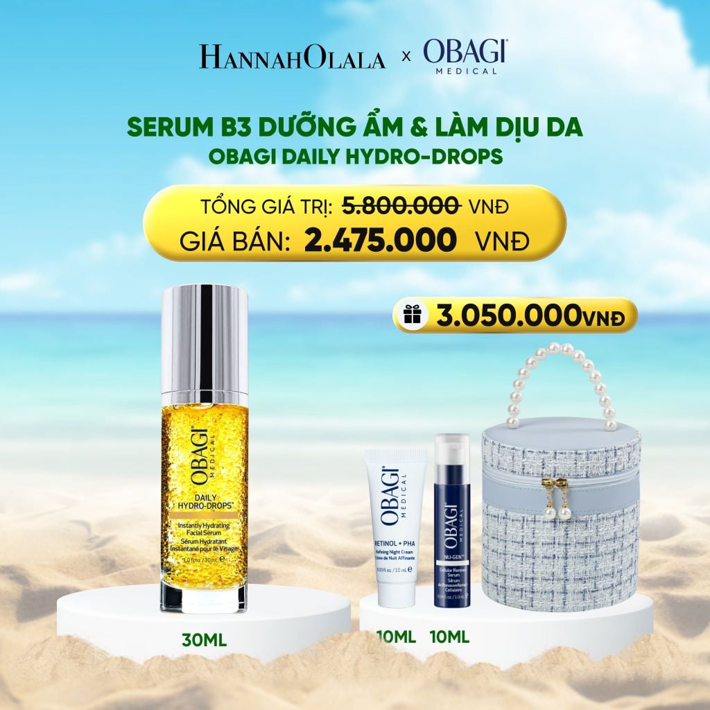  DEAL 10: SERUM B3 DƯỠNG ẨM VÀ LÀM DỊU DA DAILY HYDRO-DROPS 30ML ​ 