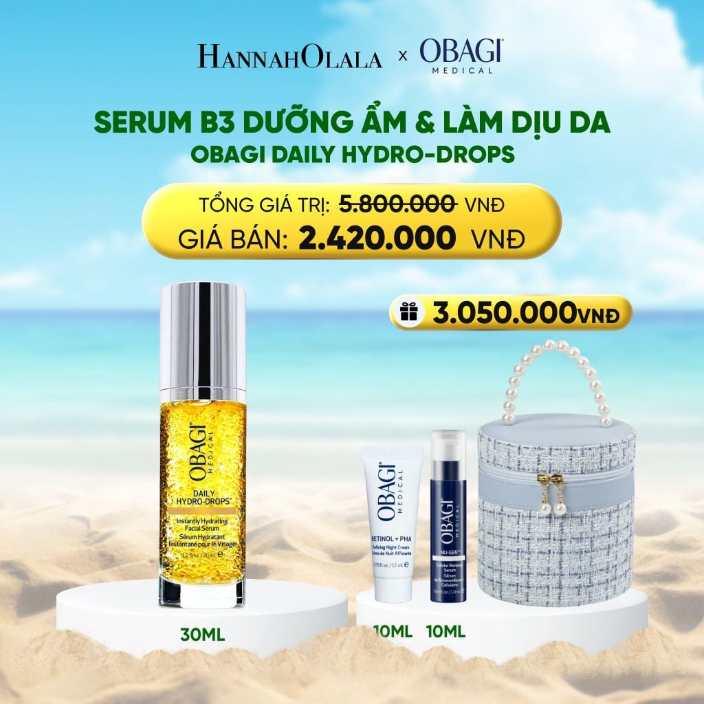  SERUM B3 DƯỠNG ẨM VÀ LÀM DỊU DA DAILY HYDRO-DROPS 30ML ​ 