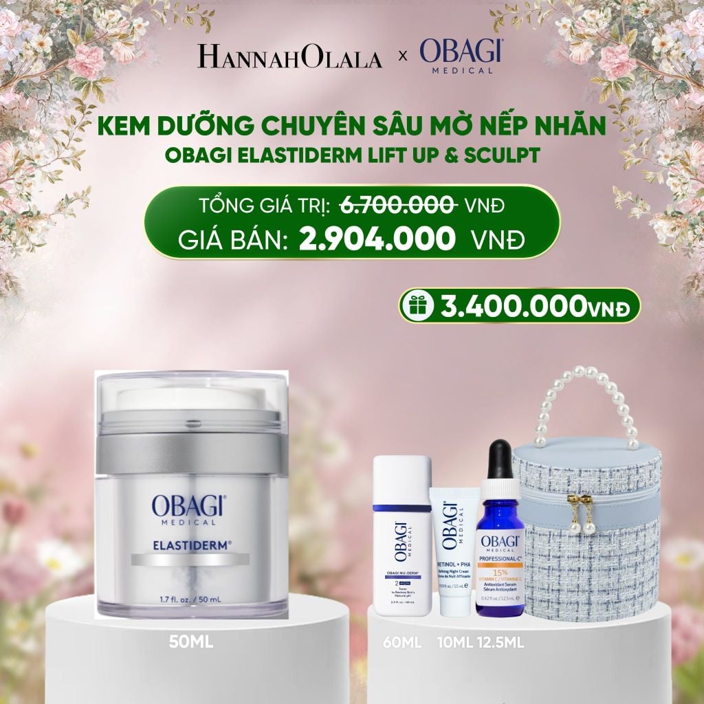  DEAL 1: KEM DƯỠNG CHUYÊN SÂU LÀM MỜ NẾP NHĂN OBAGI ELASTIDERM LIFT UP & SCULPT 50ML 