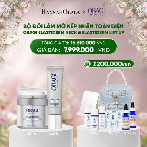  DEAL 3: BỘ ĐÔI KEM DƯỠNG LÀM MỜ NẾP NHĂN TOÀN DIỆN VÙNG MẶT VÀ CỔ ELASTIDERM LIFT UP & SCULPT 50ML VÀ ELASTIDERM NECK AND DÉCOLLETÉ 60ML 