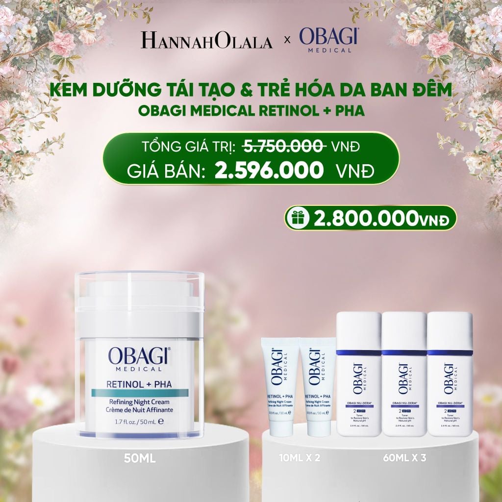  DEAL 5: KEM DƯỠNG TÁI TẠO VÀ TRẺ HÓA DA BAN ĐÊM RETINOL + PHA​ 50ML 