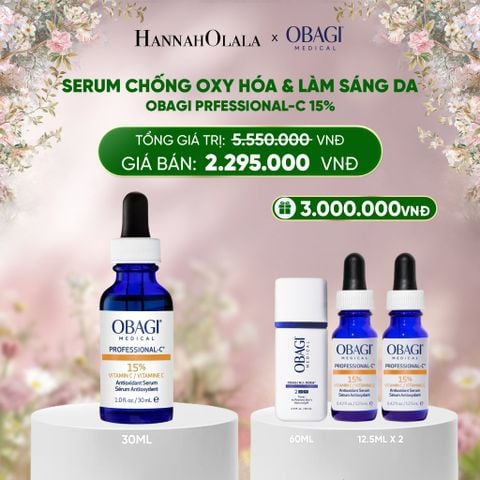  DEAL 9: SERUM VITAMIN C CHỐNG OXY HÓA, HỖ TRỢ LÀM SÁNG DA PROFESSIONAL-C 15% 30ML 