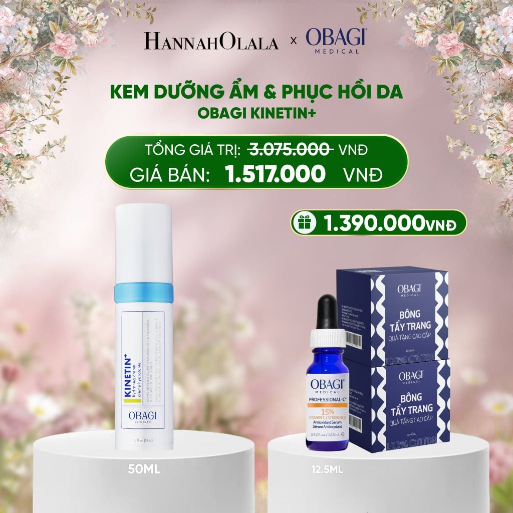  DEAL 10: KEM DƯỠNG ẨM VÀ PHỤC HỒI DA OBAGI KINETIN+ 50ML​ 