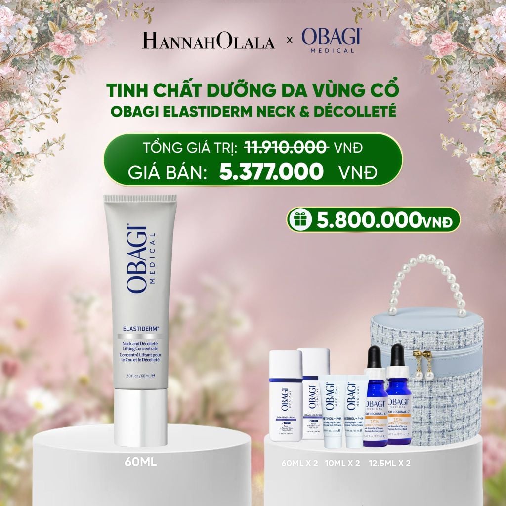  DEAL 15: TINH CHẤT DƯỠNG DA VÙNG CỔ OBAGI ELASTIDERM NECK AND DÉCOLLETÉ CONCENTRATE 60ML 
