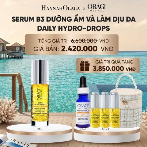  SERUM B3 DƯỠNG ẨM VÀ LÀM DỊU DA DAILY HYDRO-DROPS 30ML - DEAL 5_ D345 