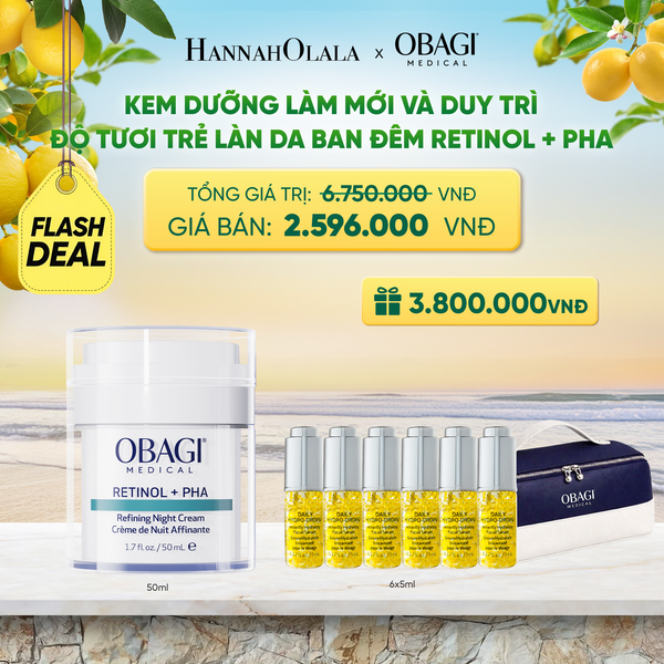  [FLASHDEAL] KEM DƯỠNG TÁI TẠO VÀ TRẺ HÓA DA BAN ĐÊM RETINOL + PHA 50ML - FLASH DEAL 2 - A1906 