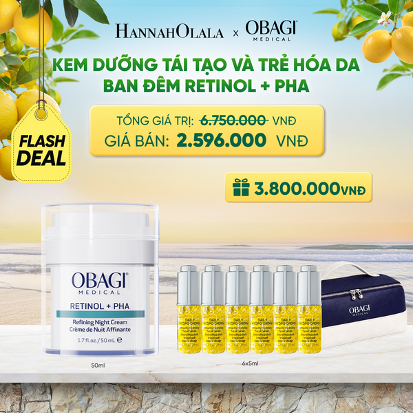  [FLASHDEAL] KEM DƯỠNG TÁI TẠO VÀ TRẺ HÓA DA BAN ĐÊM RETINOL + PHA 50ML - FLASH DEAL 2 