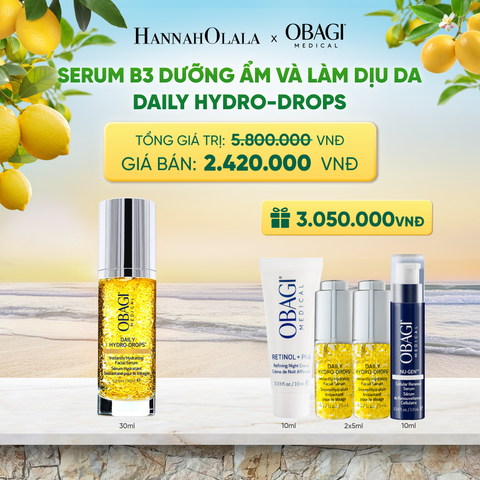  SERUM B3 DƯỠNG ẨM VÀ LÀM DỊU DA DAILY HYDRO-DROPS 30ML - DEAL 5 