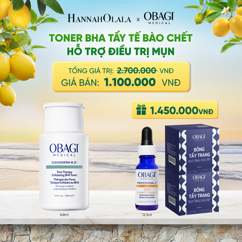  TONER BHA TẨY TẾ BÀO CHẾT HỖ TRỢ ĐIỀU TRỊ MỤN 148ML - DEAL 6 