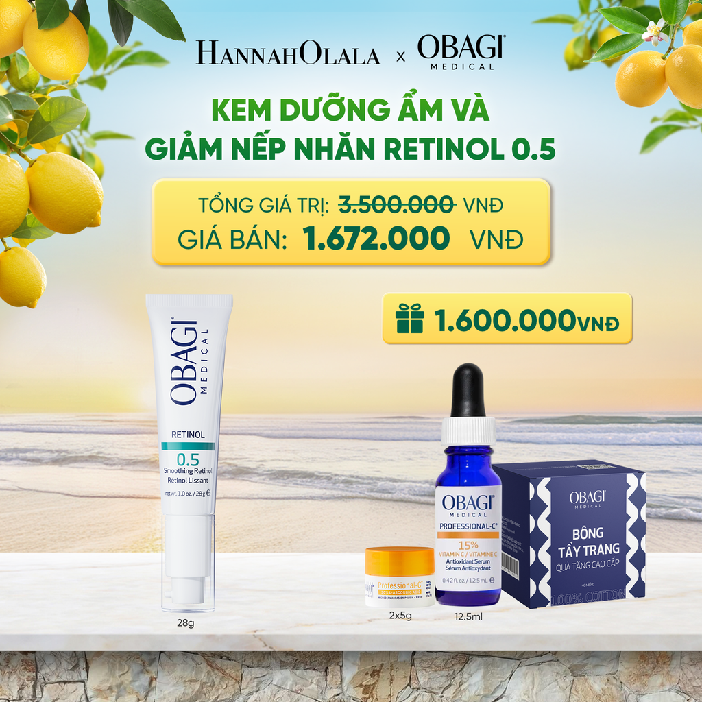  KEM DƯỠNG ẨM VÀ GIẢM NẾP NHĂN RETINOL 0.5 28G - DEAL 8 