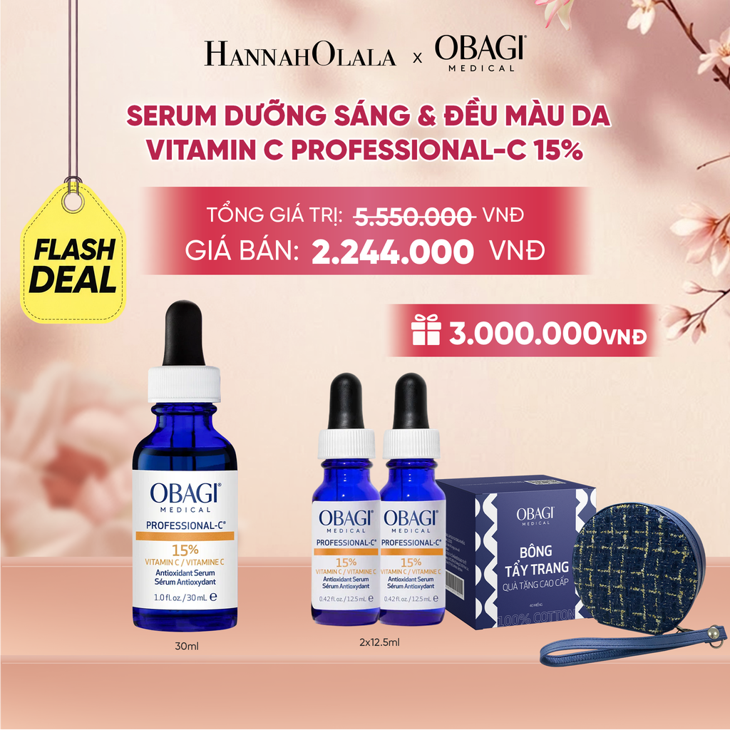  SERUM DƯỠNG SÁNG & ĐỀU MÀU DA VITAMIN C PROFESSIONAL-C 15% 30ML - FLASH DEAL 1 - A1117 