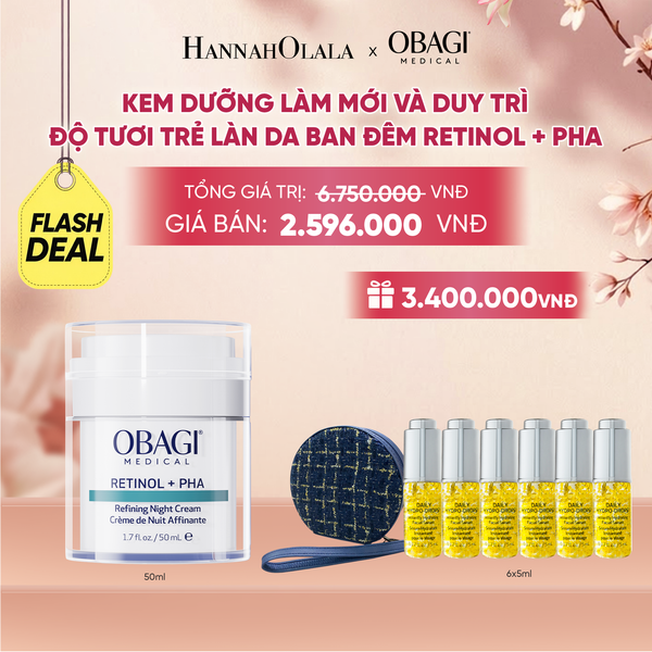  KEM DƯỠNG LÀM MỚI VÀ DUY TRÌ ĐỘ TƯƠI TRẺ LÀN DA BAN ĐÊM RETINOL + PHA 50ML - FLASH DEAL 2 - A1118 