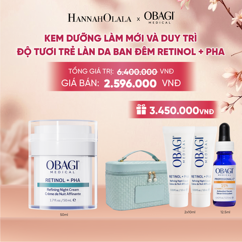  KEM DƯỠNG LÀM MỚI VÀ DUY TRÌ ĐỘ TƯƠI TRẺ LÀN DA BAN ĐÊM RETINOL + PHA 50ML - DEAL 3 - A792 