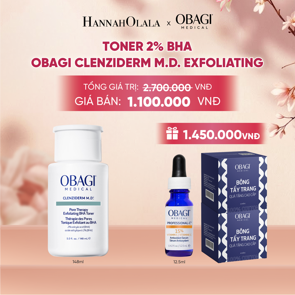  TONER 2% BHA OBAGI CLENZIDERM M.D. EXFOLIATING 148ML - DEAL 6 - A800 