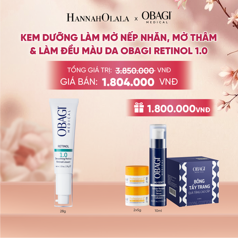  KEM DƯỠNG LÀM MỜ NẾP NHĂN, MỜ THÂM & LÀM ĐỀU MÀU DA OBAGI RETINOL 1.0 28G - DEAL 7 - A1120 