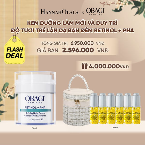  [FLASHSALE] KEM DƯỠNG LÀM MỚI VÀ DUY TRÌ ĐỘ TƯƠI TRẺ LÀN DA BAN ĐÊM RETINOL + PHA 50ML - FLASH DEAL 1 - A1830 