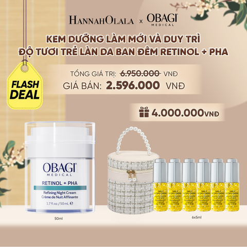  [FLASHSALE] KEM DƯỠNG LÀM MỚI VÀ DUY TRÌ ĐỘ TƯƠI TRẺ LÀN DA BAN ĐÊM RETINOL + PHA 50ML - FLASH DEAL 1 - A1830 