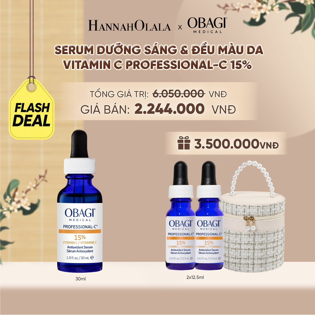  [FLASHSALE] SERUM DƯỠNG SÁNG & ĐỀU MÀU DA VITAMIN C PROFESSIONAL-C 15% 30ML - FLASH DEAL 2 - A1831 