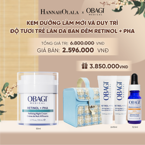  KEM DƯỠNG LÀM MỚI VÀ DUY TRÌ ĐỘ TƯƠI TRẺ LÀN DA BAN ĐÊM RETINOL + PHA 50ML - DEAL 3 - A1834 