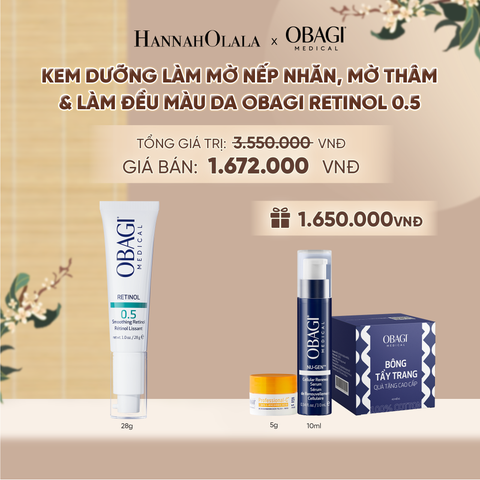  KEM DƯỠNG LÀM MỜ NẾP NHĂN & LÀM ĐỀU MÀU DA OBAGI RETINOL 0.5 28G - DEAL 8 - A1839 