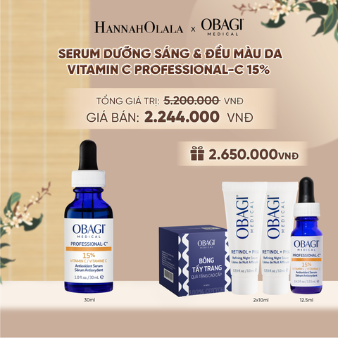 SERUM DƯỠNG SÁNG & ĐỀU MÀU DA VITAMIN C PROFESSIONAL-C 15% 30ML - DEAL 10 - A1841 
