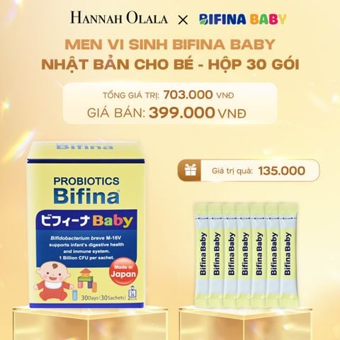  DEAL 1: MEN VI SINH BIFINA BABY NHẬT BẢN CHO BÉ HỘP 30 GÓI 