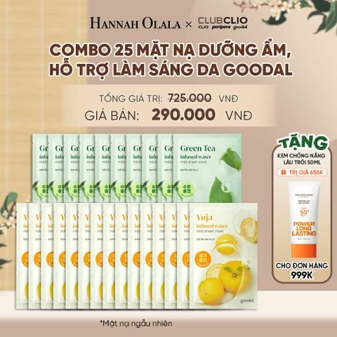  COMBO 25 MẶT NẠ DƯỠNG ẨM, HỖ TRỢ LÀM SÁNG DA GOODAL - A2078 
