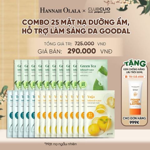  COMBO 25 MẶT NẠ DƯỠNG ẨM, HỖ TRỢ LÀM SÁNG DA GOODAL - A2078 