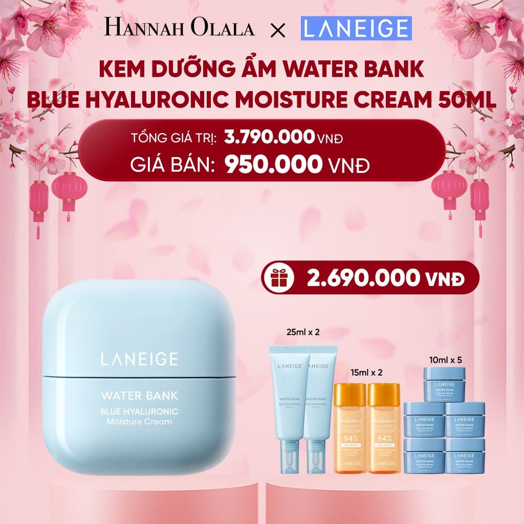  DEAL 7: KEM DƯỠNG ẨM WATER BANK BLUE HYALURONIC MOISTURE CREAM 50ML 