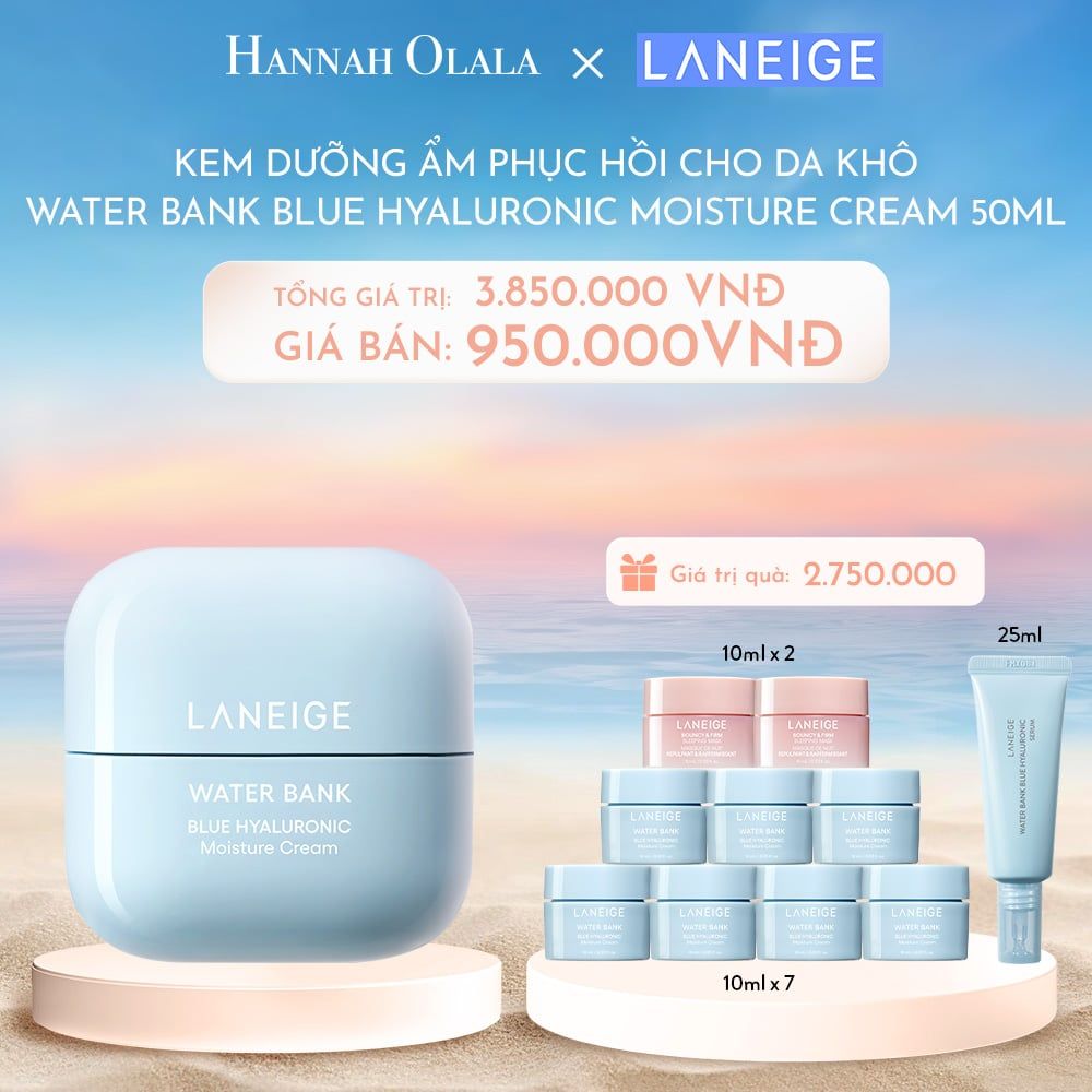  C100_DEAL 7: KEM DƯỠNG ẨM WATER BANK BLUE HYALURONIC MOISTURE CREAM 50ML 