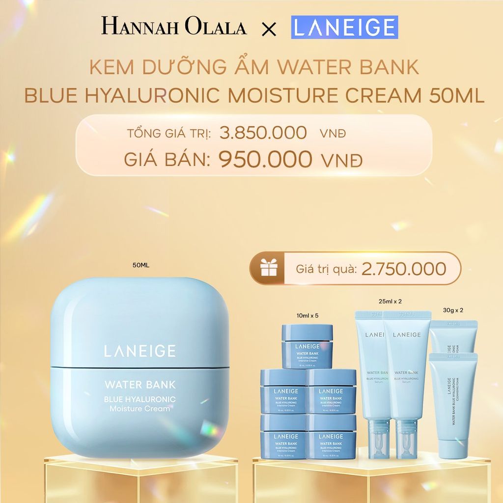 DEAL 7: KEM DƯỠNG ẨM WATER BANK BLUE HYALURONIC MOISTURE CREAM 50ML 