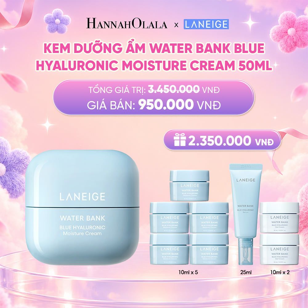  DEAL 10: KEM DƯỠNG ẨM WATER BANK BLUE HYALURONIC MOISTURE CREAM 50ML_ A84 