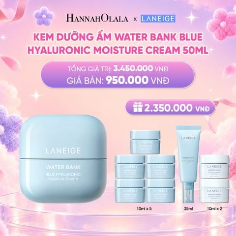  DEAL 10: KEM DƯỠNG ẨM WATER BANK BLUE HYALURONIC MOISTURE CREAM 50ML_ A84 