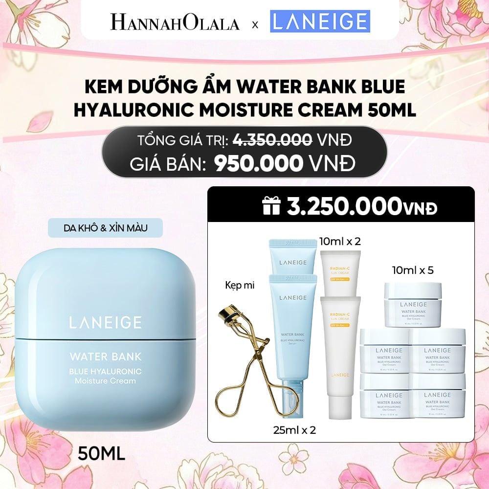  KEM DƯỠNG ẨM WATER BANK BLUE HYALURONIC MOISTURE CREAM 50ML 