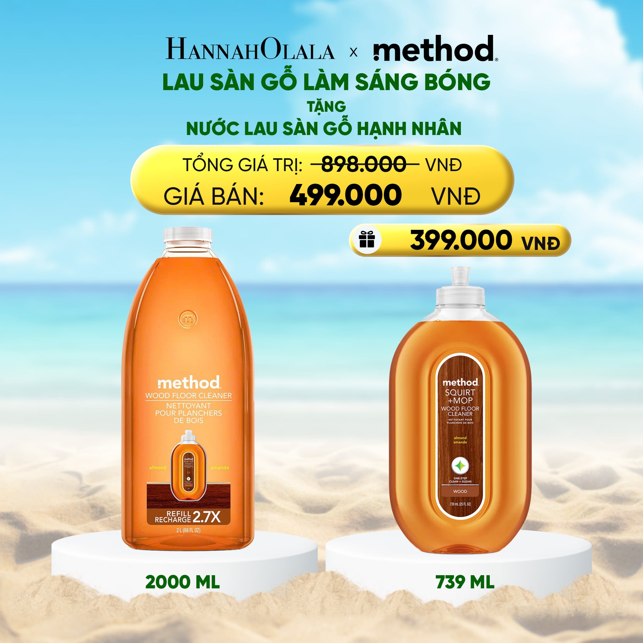 Nước Lau Sàn Gỗ Làm Sáng 2011ml