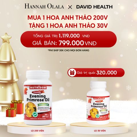  DEAL 2: [FLASH DEAL] MUA 1 HỘP DẦU HOA ANH THẢO CHIỀU (200 VIÊN) + TẶNG 1 HỘP HOA ANH THẢO (30 VIÊN) 