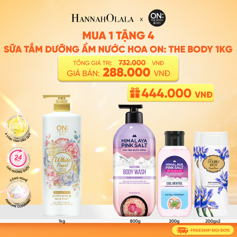  SỮA TẮM DƯỠNG ẨM HƯƠNG NƯỚC HOA ON: THE BODY PERFUME 1KG 