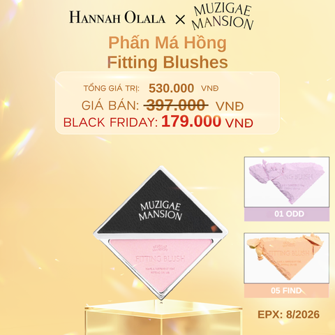 DEAL 1: MUZIGAE MANSION PHẤN MÁ HỒNG KÈM GƯƠNG FITTING BLUSHES 5G 