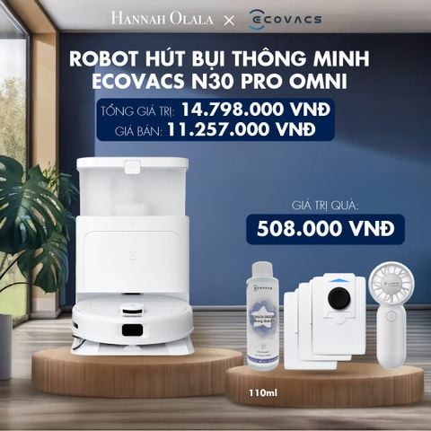  DEAL 5: ROBOT HÚT BỤI THÔNG MINH ECOVACS N30 PRO OMNI 
