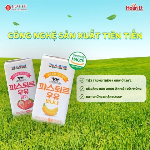  E23_DEAL 5: SỮA TƯƠI PASTEUR VỊ CHUỐI HẠNG 1A LOTTE 10 HỘP 