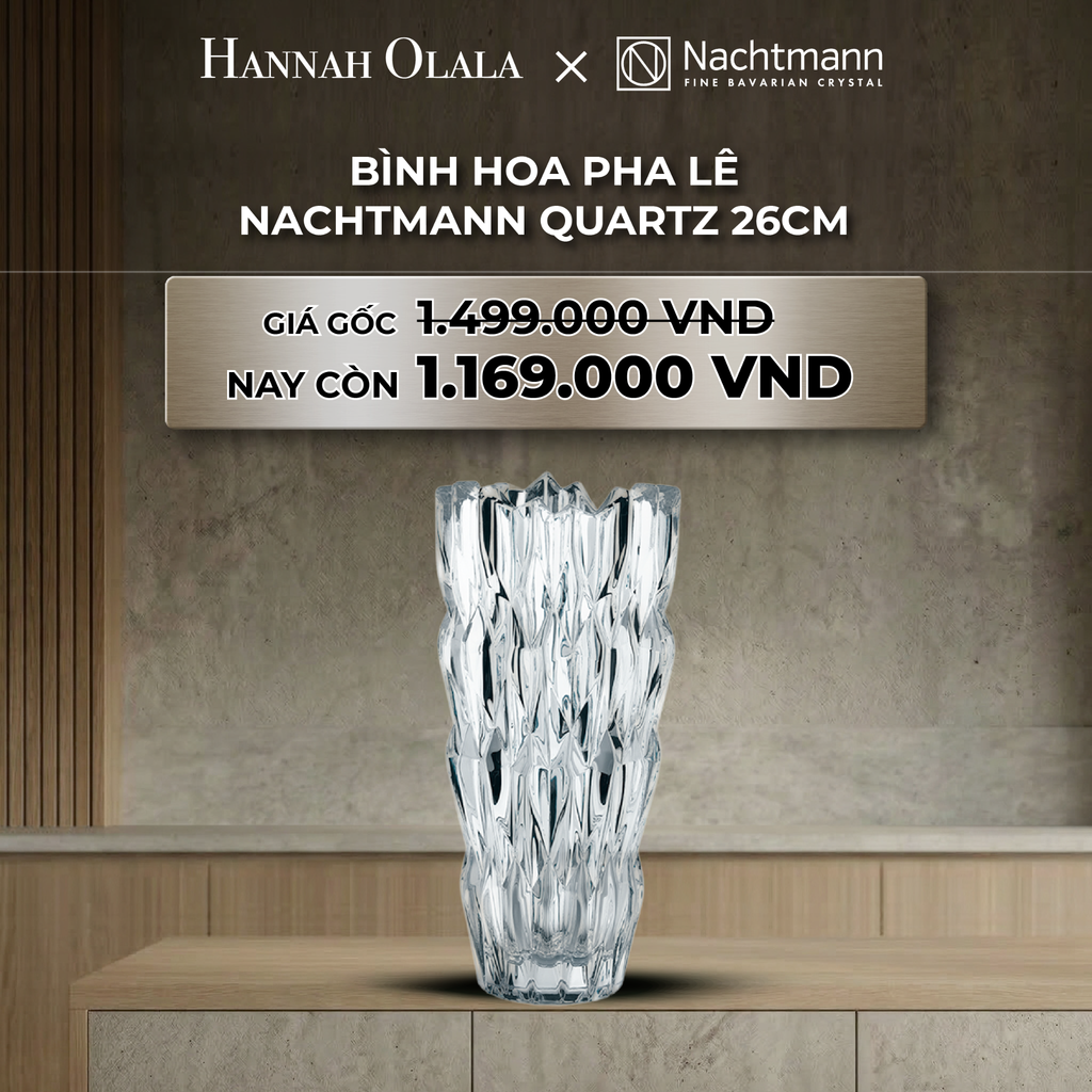  B54_DEAL 8: BÌNH HOA PHA LÊ NACHTMANN QUARTZ 26CM 