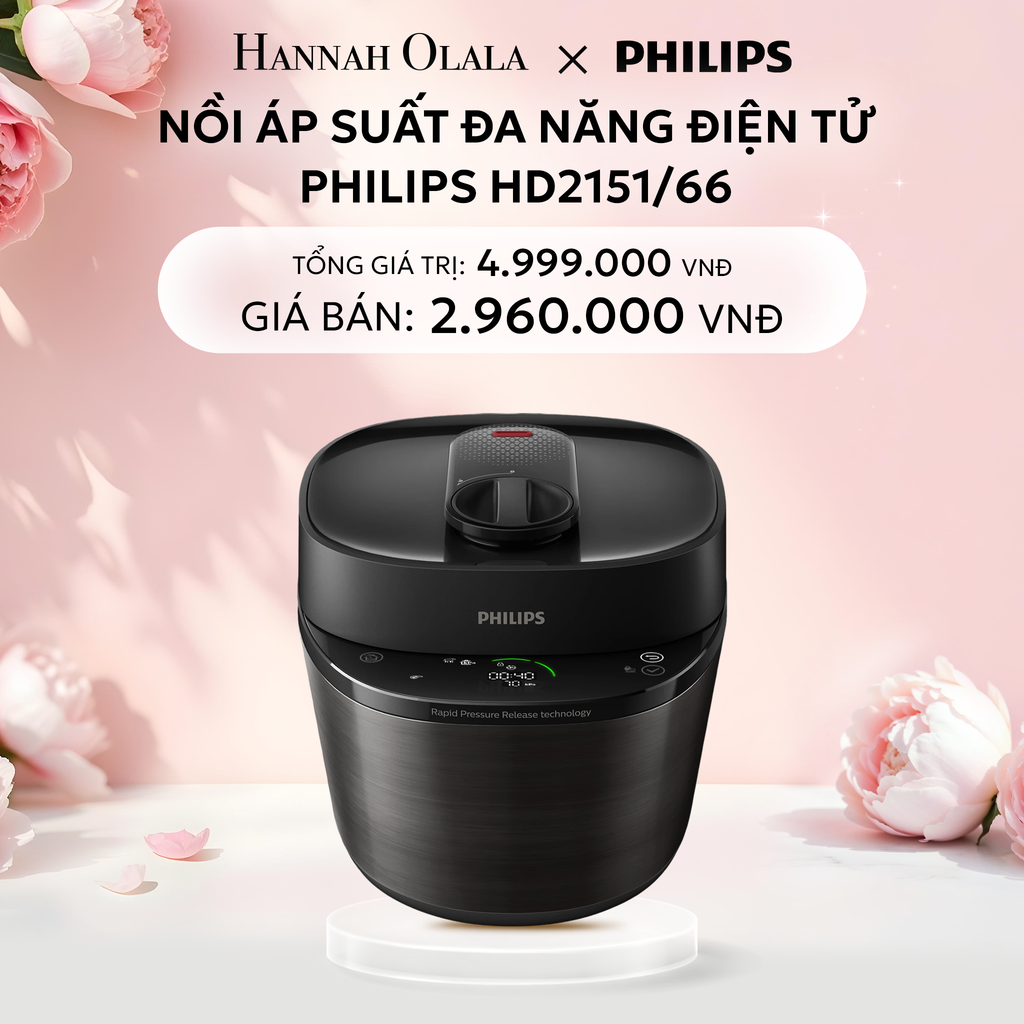  E70: DEAL 17: NỒI ÁP SUẤT ĐA NĂNG ĐIỆN TỬ PHILIPS HD2151/66 